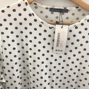 Boohoo Plus Dresses - Boohoo Plus NWT Stretchy Polka Dot Dress Boohoo Plus Dresses - Boohoo Plus NWT Stretchy Polka Dot Dress